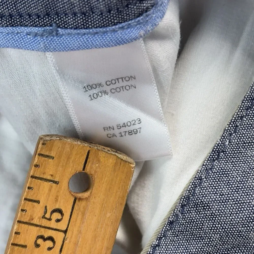 Banana Republic Emerson Chino Cotton‎ Pants 35X30 (36x29 Actual) Khaki Slacks